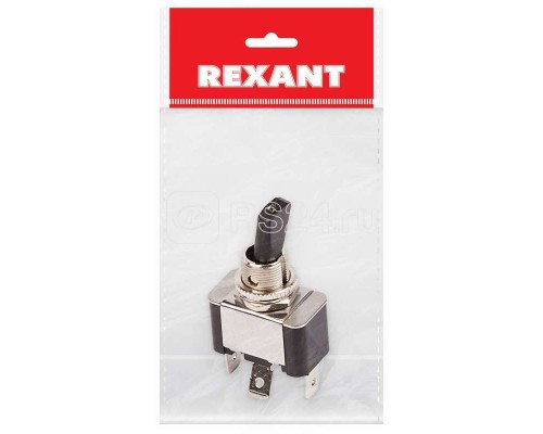 Тумблер 12В 30А (3c) ON-OFF 1п с красн. LED подсветкой (ASW-07D-2) (инд. упак.) Rexant 36-4350-1