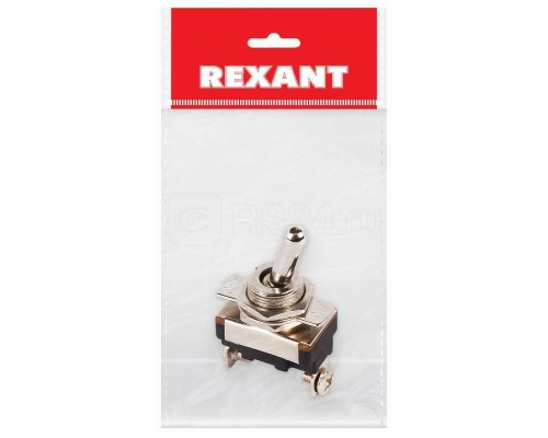Тумблер 220В 10А (2c) ON-OFF 1п Mini (ASW-23) (инд. упак.) Rexant 36-4310-1