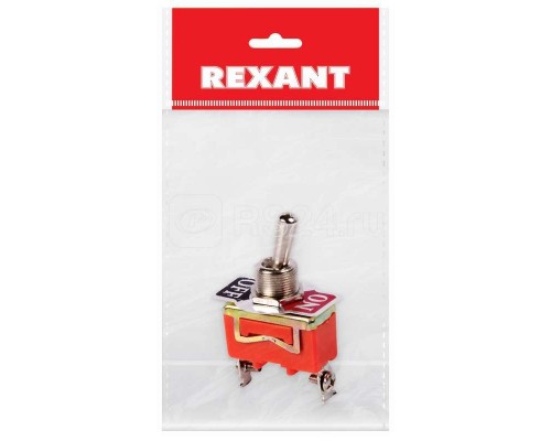 Тумблер 250В 15А (2c) ON-OFF 1п (KN-101) (инд. упак.) Rexant 36-4110-1