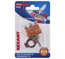 Тумблер 250В 15А (6c) ON-OFF-ON 2п (KN-203) блист. Rexant 06-0328-B