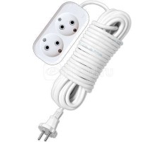 Удлинитель 2х10м без заземл. 10А IP20 Е-202 АБС-пл. ПВС 2х0.75 UNIVersal 9634265