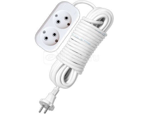 Удлинитель 2х10м без заземл. 10А IP20 Е-202 АБС-пл. ПВС 2х0.75 UNIVersal 9634265