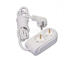 Удлинитель 2х10м с заземл. 16А защ. шторки Makel N2210083