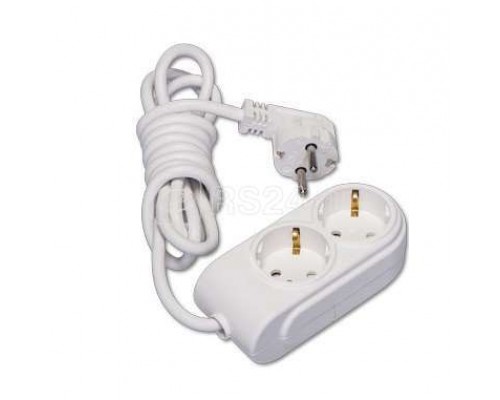 Удлинитель 2х10м с заземл. 16А защ. шторки Makel N2210083