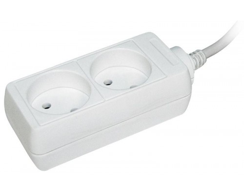 Удлинитель 2х1.5м без заземл. 10А IP20 У2 2P 2х0.75 ИЭК WYP10-06-02-01-N