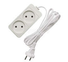 Удлинитель 2х1.5м без заземл. 6А IP20 ШВВП 1.3кВт Союз 481S-0201