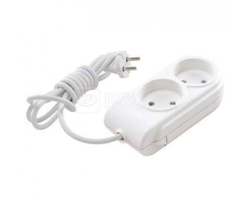 Удлинитель 2х2м без заземл. 10А защ. шторки Makel N2010031