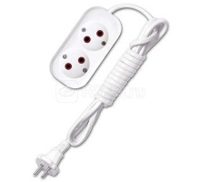 Удлинитель 2х2м без заземл. 6А IP20 У6-011 ШВВП 2х0.75 UNIVersal 9631911
