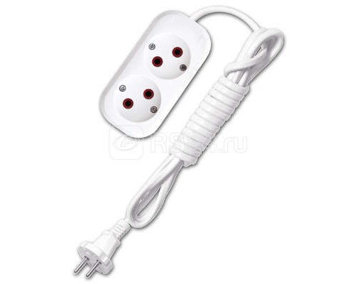 Удлинитель 2х2м без заземл. 6А IP20 У6-011 ШВВП 2х0.75 UNIVersal 9631911