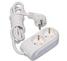 Удлинитель 2х2м с заземл. 16А защ. шторки Makel N2210033