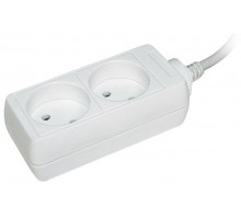 Удлинитель 2х3м без заземл. 10А IP20 У2 2P 2х0.75 ИЭК WYP10-06-02-03-N