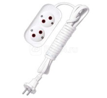 Удлинитель 2х3м без заземл. 6А IP20 У6-011 ШВВП 2х0.75 UNIVersal 9631912