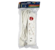Удлинитель 2х3м с заземл. S-GCD2-3BU WHITE Standart 2USBх2.1А бел. Uniel UL-00006677