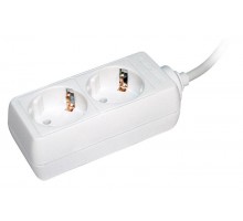 Удлинитель 2х5м с заземл. 16А IP20 У02 2P+PE ИЭК WYP10-16-02-05-Z-N