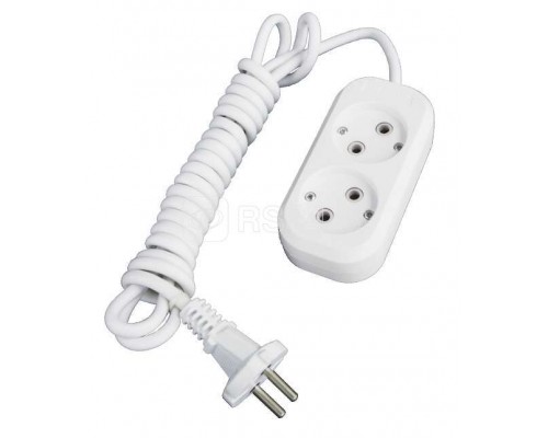Удлинитель 2х7м без заземл. 10А IP20 Е-202 АБС-пл. ПВС 2х0.75 UNIVersal 9631962