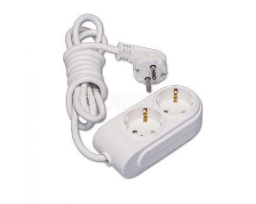 Удлинитель 2х7м с заземл. 16А защ. шторки Makel N2210073