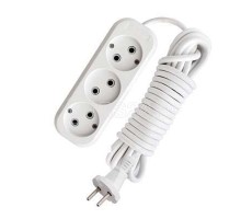 Удлинитель 3х10м без заземл. 10А IP20 Е-203 АБС-пл. ПВС 2х0.75 UNIVersal 9631967