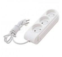 Удлинитель 3х2м без заземл. 10А защ. шторки Makel N3010031