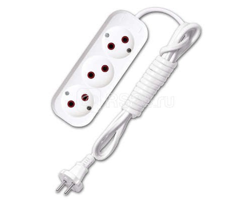 Удлинитель 3х2м без заземл. 6А IP20 У6-639 ШВВП 2х0.75 UNIVersal 9631932