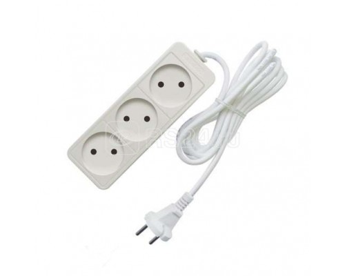 Удлинитель 3х3м без заземл. 10А IP20 2.2кВт Союз 481S-1303