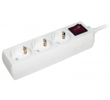 Удлинитель 3х3м с заземл. 16А IP20 У03К с выкл. ПВС 3х1 ИЭК WYP10-16-03-03-ZK-N