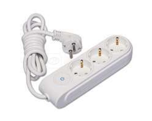 Удлинитель 3х3м с заземл. 16А защ. шторки Makel N3310043