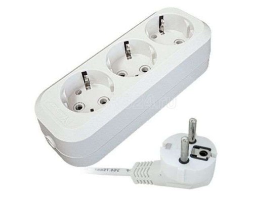 Удлинитель 3х5м с заземл. 16А IP20 Е-303 АБС-пл. ПВС 3х1 UNIVersal 9631978