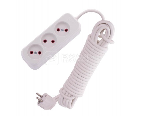 Удлинитель 3х7м без заземл. 16А IP20 LEZARD 720-0307-303