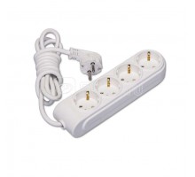 Удлинитель 4х10м с заземл. 16А защ. шторки Makel N4210083