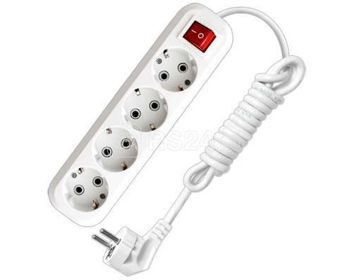 Удлинитель 4х2м с заземл. 16А IP20 S-304 с выкл. ПВС 3х1 UNIVersal 9634419