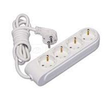 Удлинитель 4х2м с заземл. 16А защ. шторки Makel N4210033