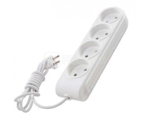 Удлинитель 4х5м без заземл. 10А защ. шторки Makel N4010061