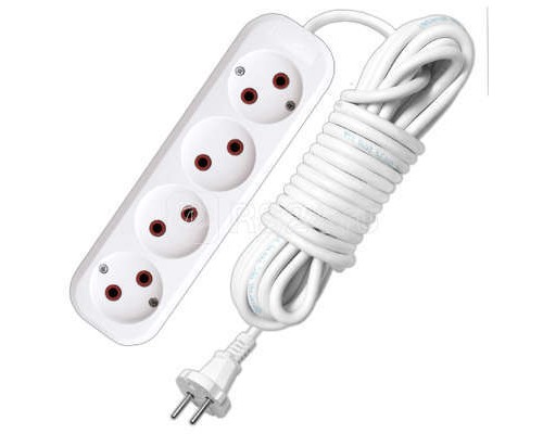 Удлинитель 4х7м без заземл. 6А IP20 У6-766М ПВС 2х0.75 UNIVersal 766М-07