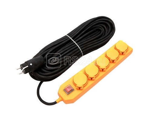 Удлинитель 5х30м с заземл. 16А IP44 У10-026 с выкл. с индик. КГ 3х1.5 розетки с защ. крышкой UNIVersal 9634140