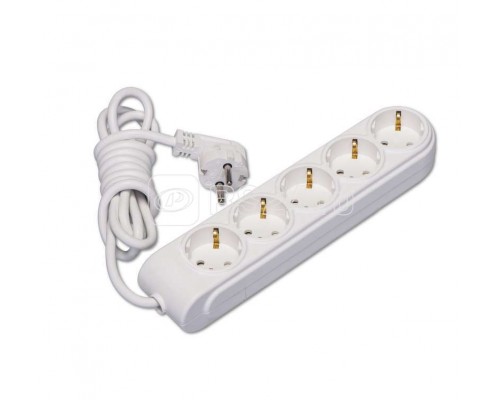 Удлинитель 5х3м с заземл. 16А защ. шторки (ПВС 3х1.5) Makel N5210044
