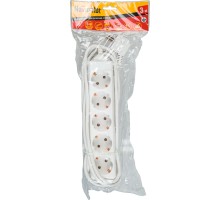 Удлинитель 5х5м с заземл. 10А IP20 NPE-S-05-500-E-3х0.75 ПВС 3х0.75 Navigator 71556