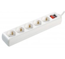 Удлинитель 5х5м с заземл. 16А IP20 У05К с выкл. 2P+PE ИЭК WYP10-16-05-05-ZK-N