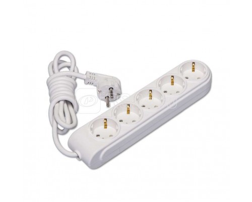 Удлинитель 5х5м с заземл. 16А защ. шторки Makel N5210063