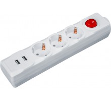 Удлинитель 61 455 NPE-USB01-03-180-ESC-3х1 1.8м USB2.1A Navigator 61455