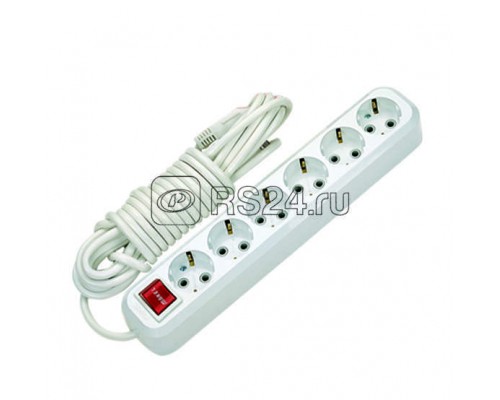 Удлинитель 6х2м с выкл. MAKEL MGP232