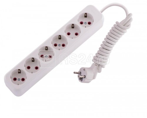 Удлинитель 6х2м с заземл. 16А IP20 LEZARD 720-0602-601