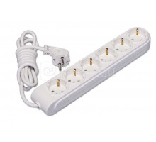 Удлинитель 6х2м с заземл. 16А защ. шторки Makel N6210033