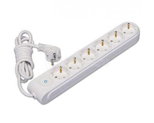 Удлинитель 6х2м с заземл. 16А защ. шторки Makel N6310033