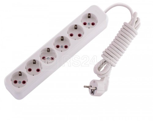 Удлинитель 6х3м с заземл. 16А IP20 LEZARD 720-0603-601