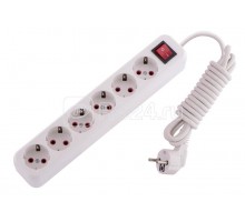 Удлинитель 6х3м с заземл. 16А IP20 с выкл. LEZARD 720-0603-602