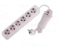 Удлинитель 6х5м с заземл. 16А IP20 LEZARD 720-0605-601