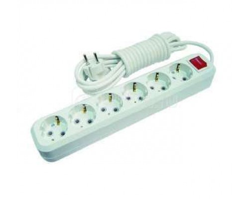 Удлинитель 6х5м с заземл. 16А IP20 с выкл. Makel MGP234