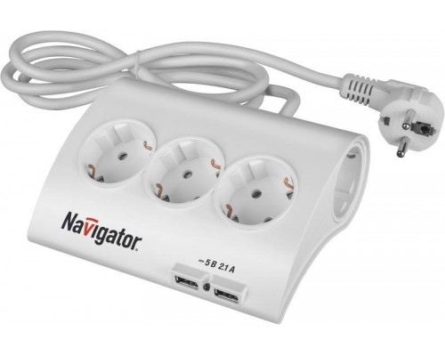 Удлинитель 71 544 NPE-USB-05-180-ESC-3X1.0 Navigator 71544