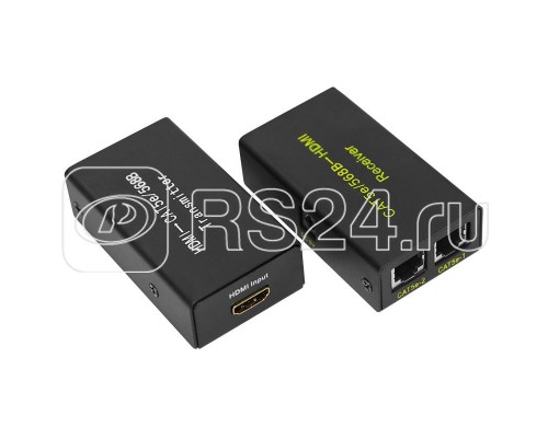 Удлинитель HDMI на 2 кабеля кат. 5е/6 (Передатчик+приемник) Rexant 17-6906