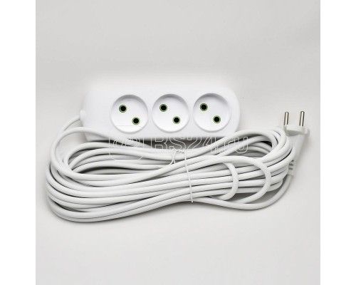 Удлинитель LETITIA 3х10м без заземл. LEZARD 721-0310-303